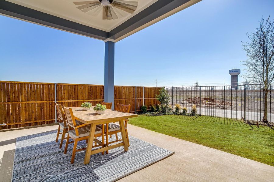 Furnished interior in a model home at MidTowne in Midlothian (Image 48).