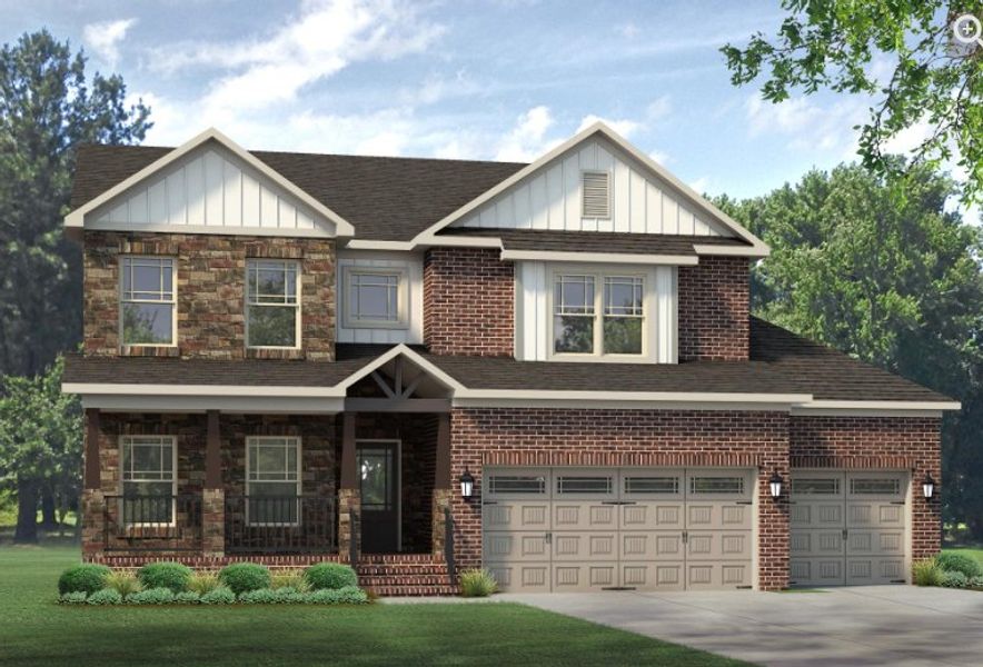 Front exterior of a home in the Preserve at Carriage Cove community, located in Oak Ridge, NC (Image 11). Front exterior of a home in the Preserve at Carriage Cove community, located in Oak Ridge, NC (Image 11).