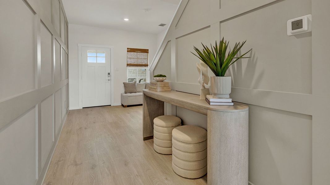 Furnished interior in a model home at Mayfair in New Braunfels (Image 5).