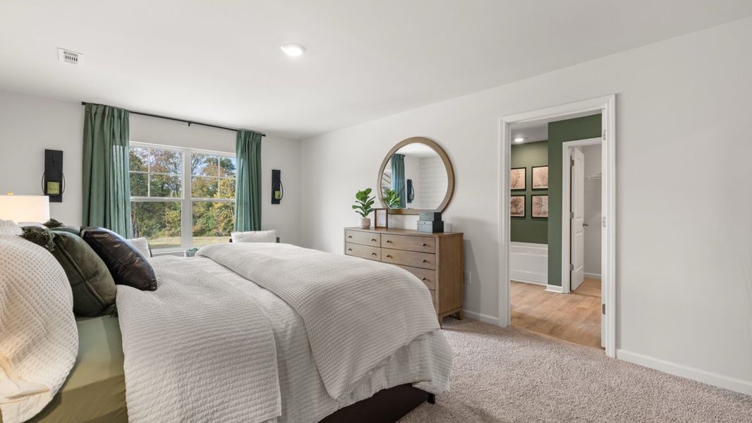 Furnished interior in a model home at Hughes Court in Dawsonville (Image 14).