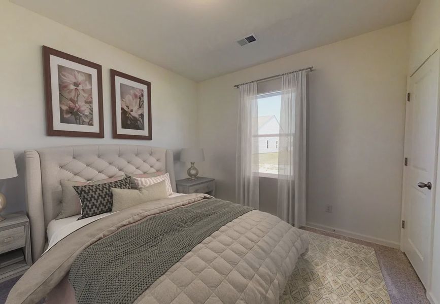 Furnished interior in a model home at Willow Springs in Creedmoor (Image 8).
