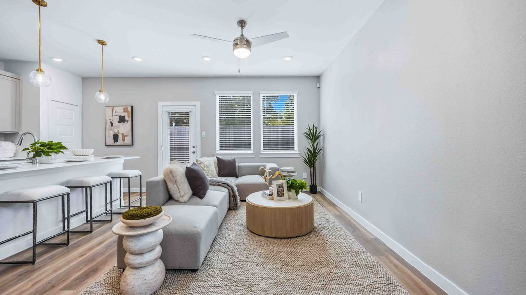 Furnished interior in a model home at Highland Court in Houston (Image 11). Furnished interior in a model home at Highland Court in Houston (Image 11).