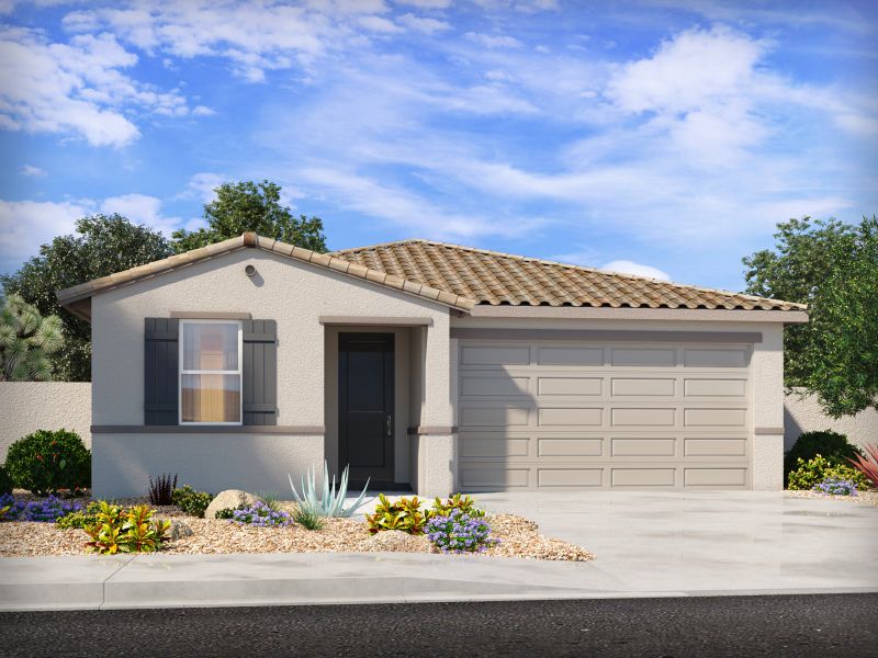 Front exterior of a home in the Sunset Crest - Premier Series community, located in Tucson, AZ (Image 15).