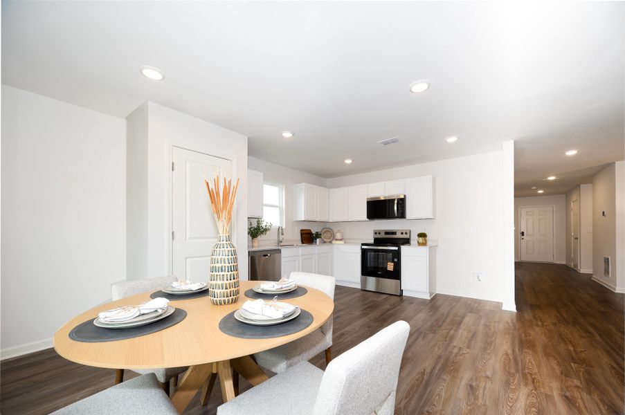 Furnished interior in a model home at Urban's Place in Chatsworth (Image 6).
