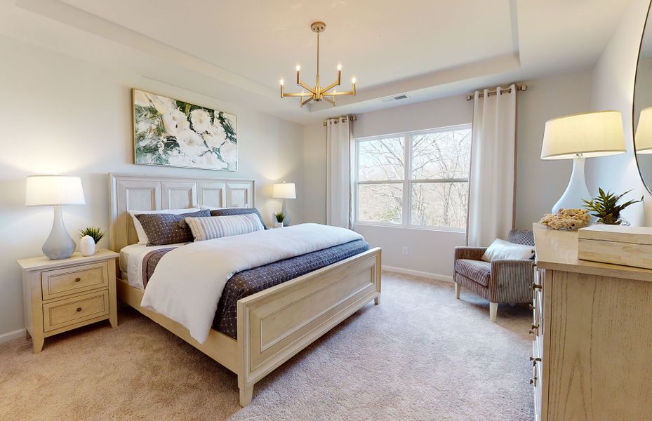 Luxurious Owner's Suite at Independence at Carter's Station new home community in Columbia, TN