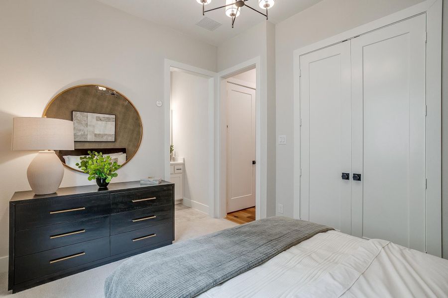 Furnished interior in a model home at Aster Park in McKinney (Image 51).