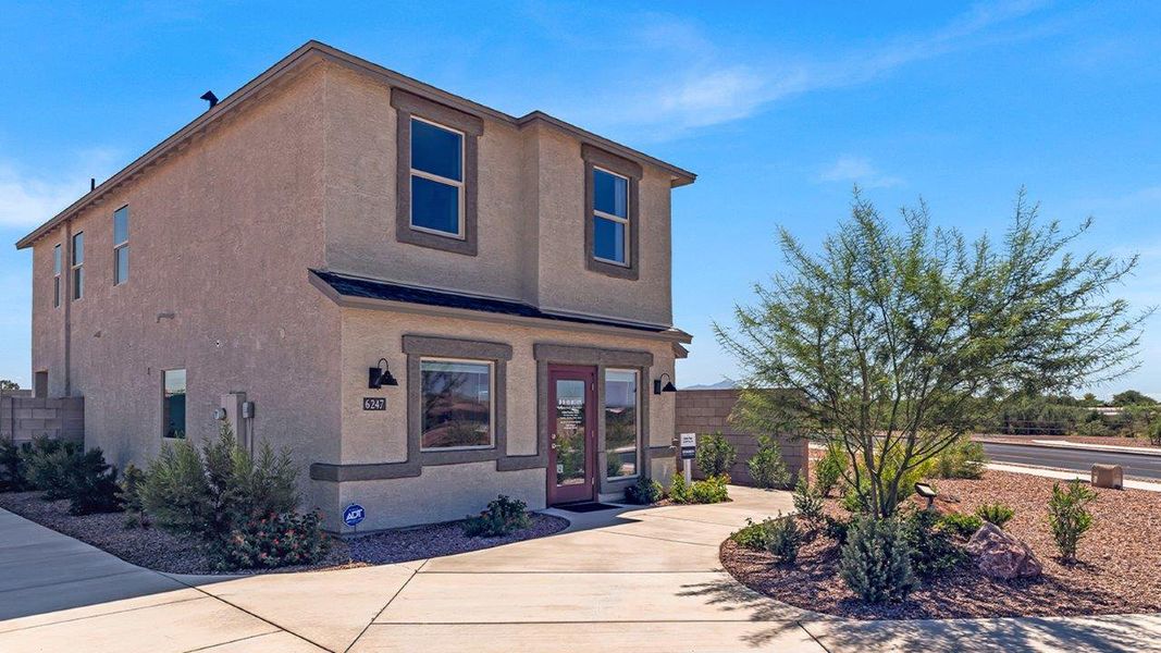 Front exterior of a home in the Blackhawk community, located in Tucson, AZ (Image 2).