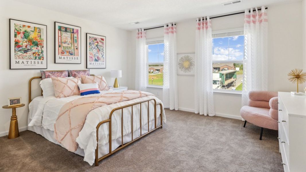 Furnished interior in a model home at Sharps Glen in Seymour (Image 16).