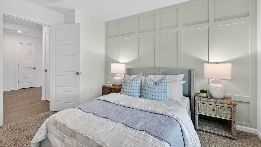 Furnished interior in a model home at Sawmill Branch in Palm Coast (Image 46).