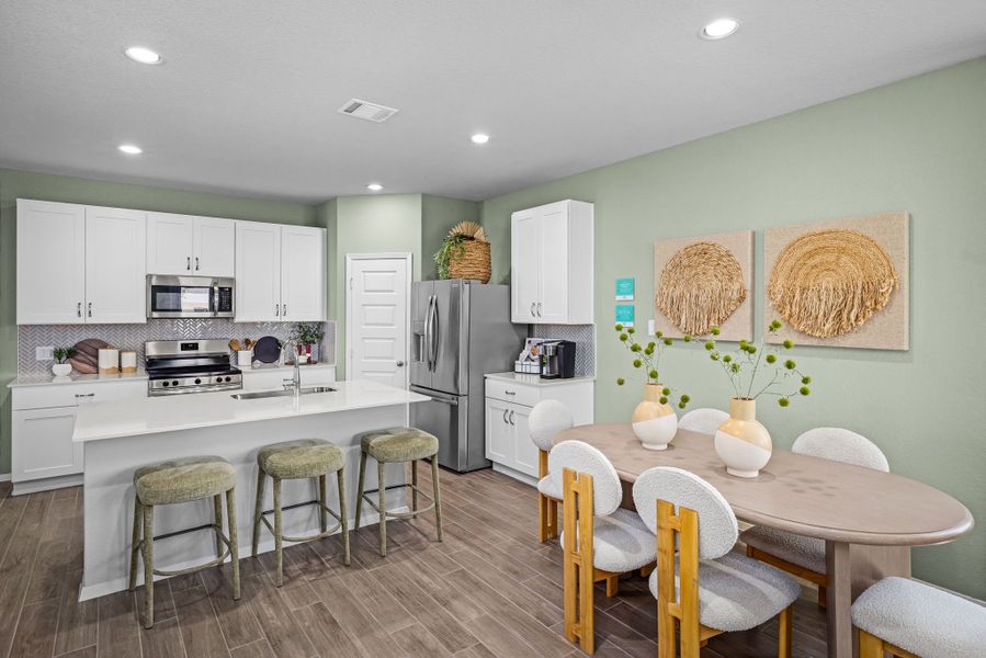 Furnished interior in a model home at Cascade in Liberty Hill (Image 42).