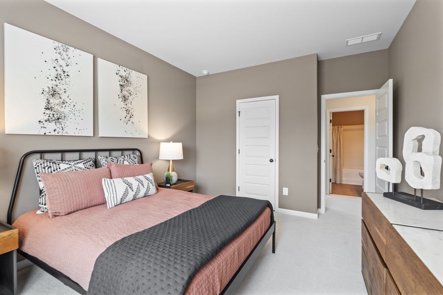 Furnished interior in a model home at Vandiver Towns in South Fulton (Image 11).