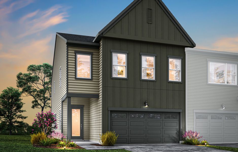Front exterior of a home in the Summit At Homestead community, located in Chapel Hill, NC (Image 6).