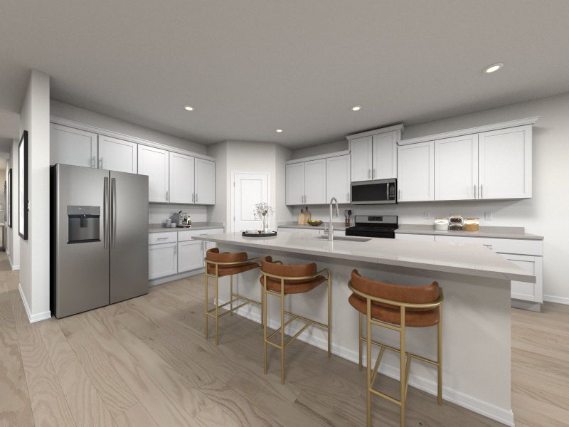 Furnished interior in a model home at Mount Plymouth Greens in Sorrento (Image 16).
