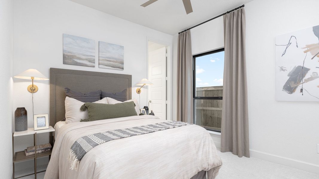 Furnished interior in a model home at Cambridge Crossing 50' in Celina (Image 14). Furnished interior in a model home at Cambridge Crossing 50' in Celina (Image 14).