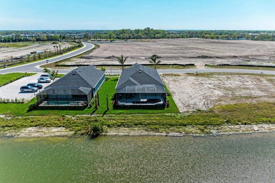 Aerial view of the The Willows community in Parrish, FL, showing layout and nearby surroundings (Image 18).