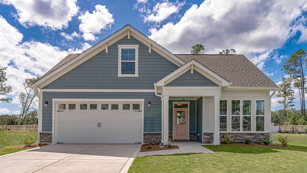 Front exterior of a home in the The Cottages at 78 North community, located in Sanford, NC (Image 9). Front exterior of a home in the The Cottages at 78 North community, located in Sanford, NC (Image 9).