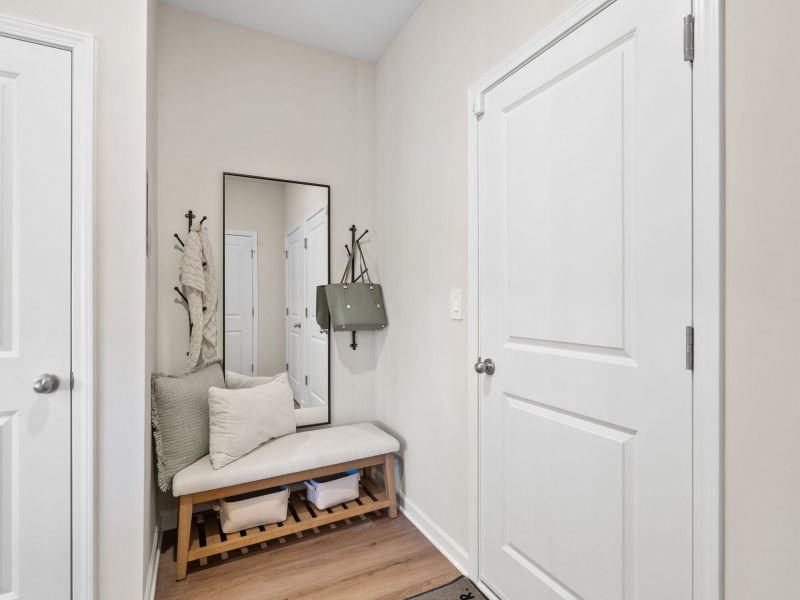 Furnished interior in a model home at Harmony Manor in Fairburn (Image 16).