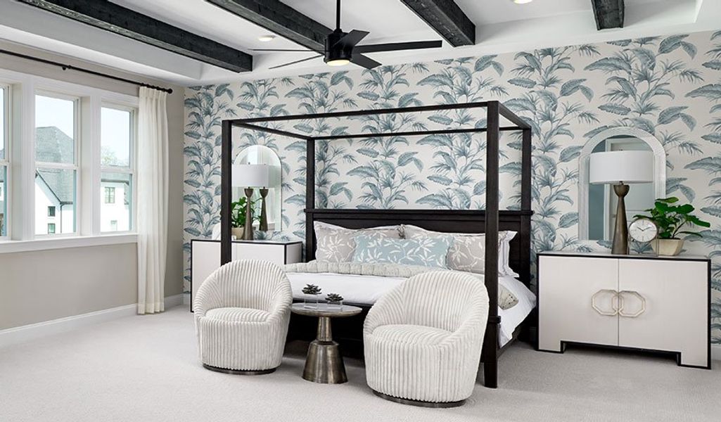 Furnished interior in a model home at August Park in Spring Hill (Image 27).