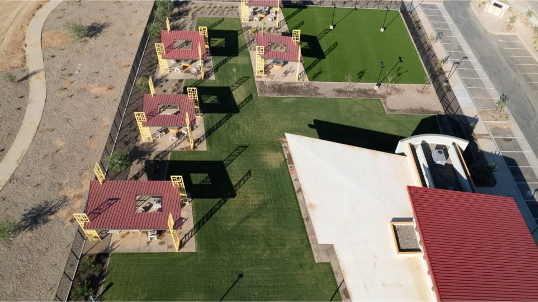 Aerial view of the greenbelt