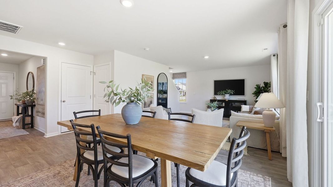 Furnished interior in a model home at Carter Ridge in Greenville (Image 18).