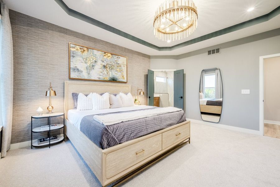 Furnished interior in a model home at Savannah Lakes in Hiram (Image 35).