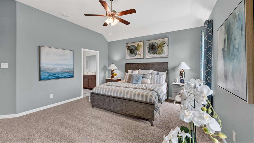 Furnished interior in a model home at Lakeview Pointe in Grand Prairie (Image 36).