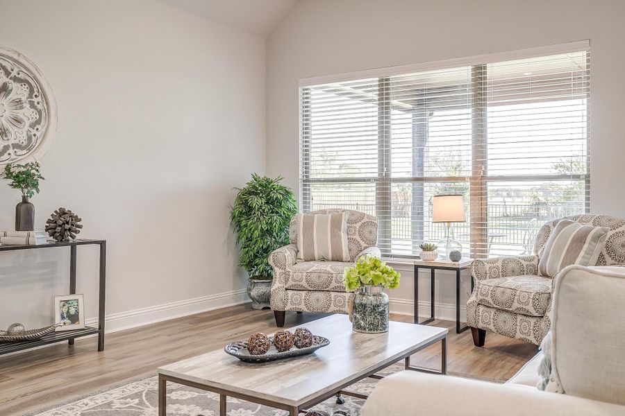 Furnished interior in a model home at Mallard Point in Greenville (Image 18).