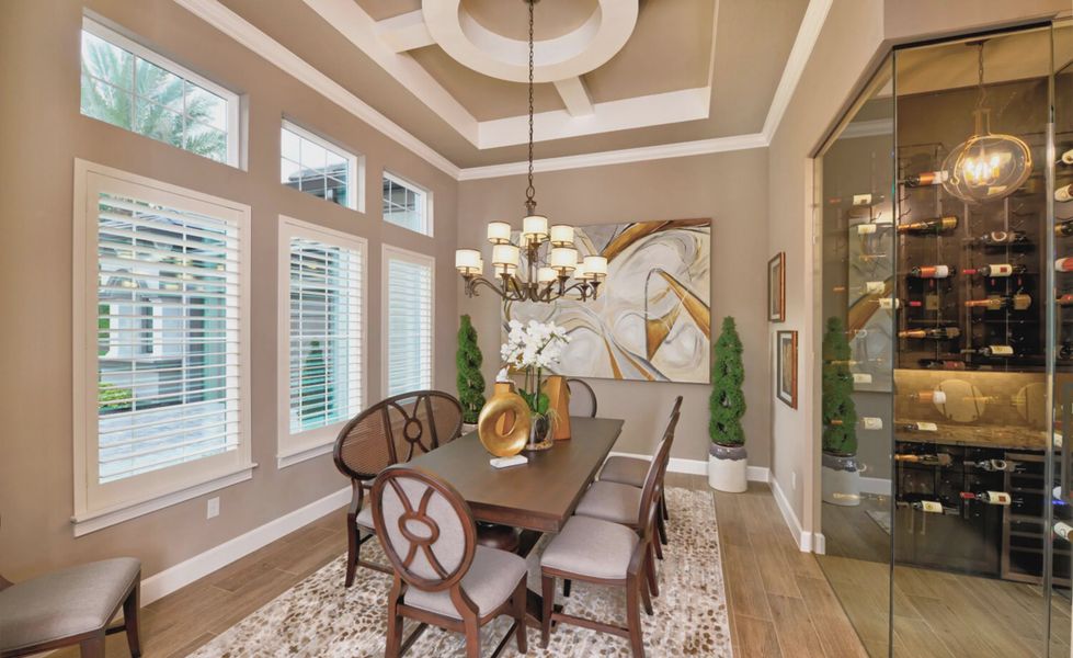 Furnished interior in a model home at The Reserve at Plantation Bay in Bunnell (Image 7).