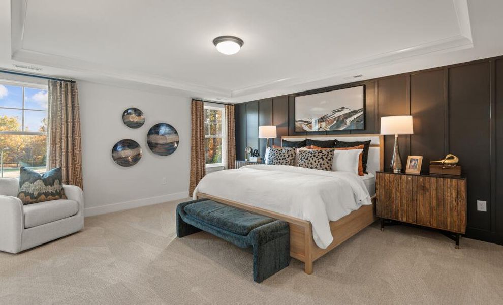 Furnished interior in a model home at Redland in Advance (Image 14).