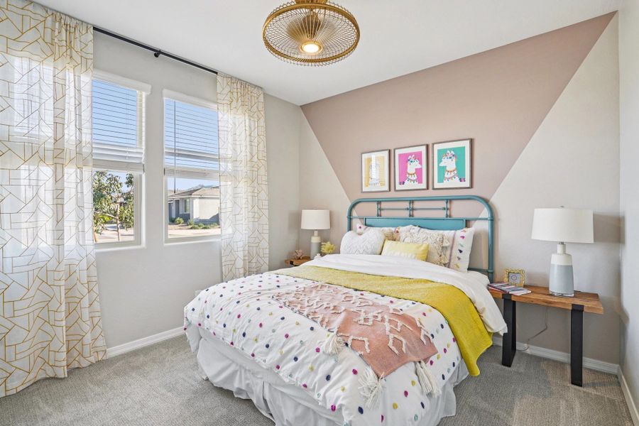 Furnished interior in a model home at Estrella Crossing in Laveen (Image 8).