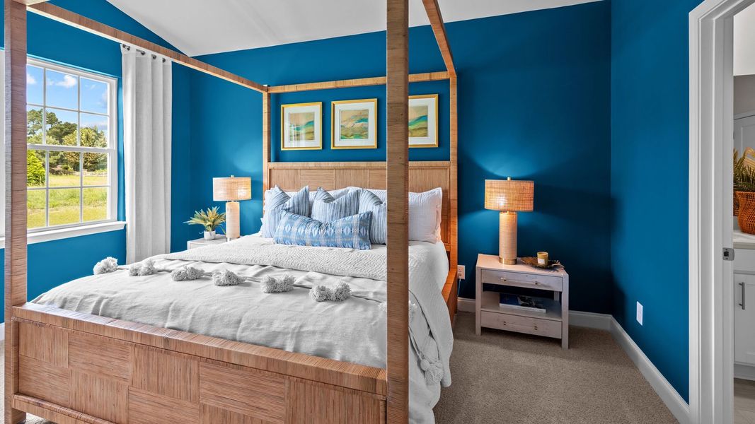 Furnished interior in a model home at Tyler - Home on the Lake in New Bern (Image 17).