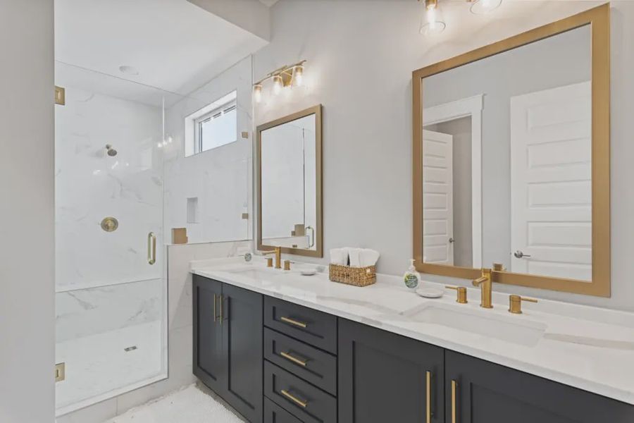 Furnished interior in a model home at Twin Palms in Inlet Beach (Image 18).