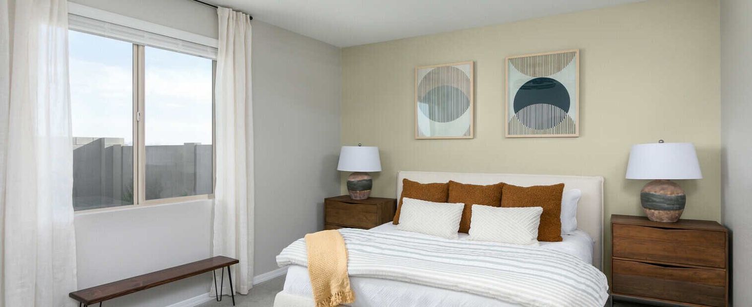 Furnished interior in a model home at Tortosa in Maricopa (Image 6).