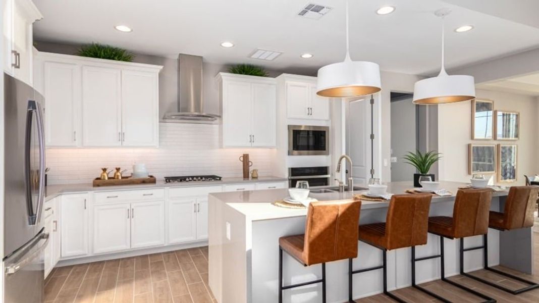 Furnished interior in a model home at Alamar Encore Collection in Avondale (Image 36).