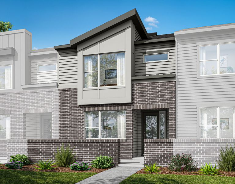 Front exterior of a home in the The Townes at NoVi community, located in Pittsboro, NC (Image 10).