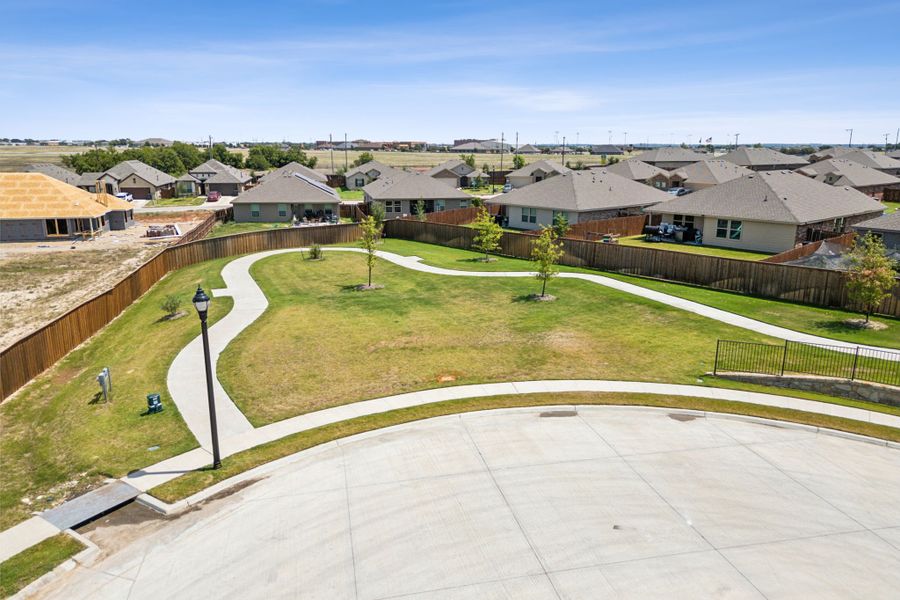 Aerial view of the Chisholm Hills community in Cleburne, TX, showing layout and nearby surroundings (Image 1). Aerial view of the Chisholm Hills community in Cleburne, TX, showing layout and nearby surroundings (Image 1).