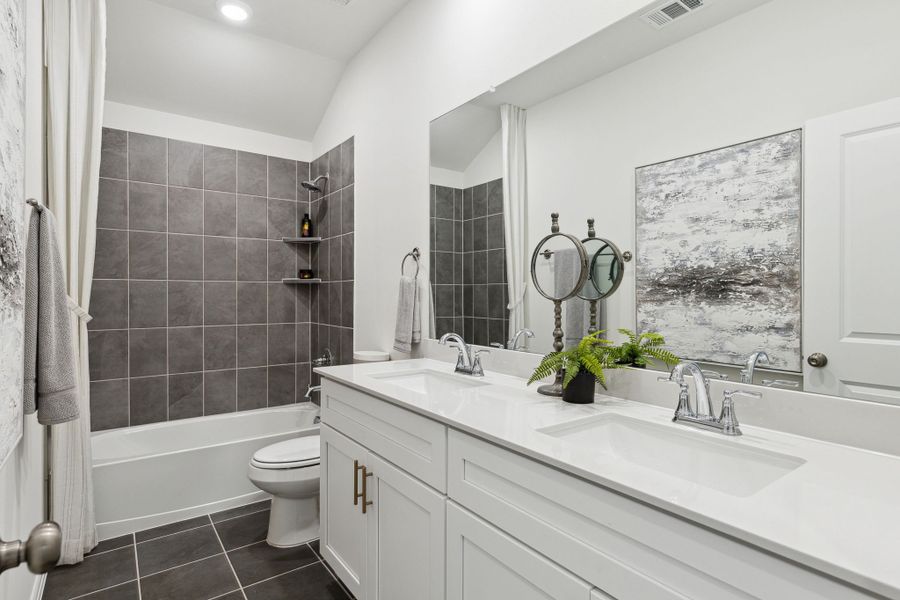 Furnished interior in a model home at Heritage Village in Haltom City (Image 35).