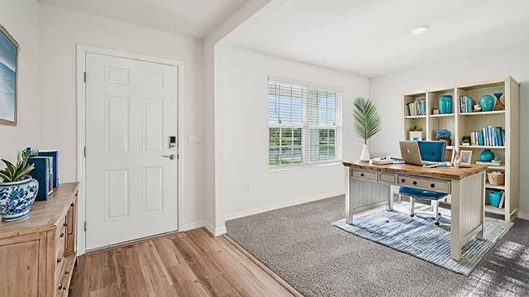 Furnished interior in a model home at Briarwood in Alachua (Image 6).