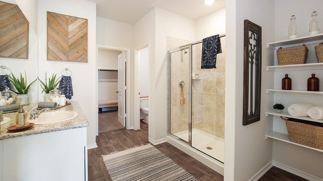 Furnished interior in a model home at Applewood in San Antonio (Image 49). Furnished interior in a model home at Applewood in San Antonio (Image 49).