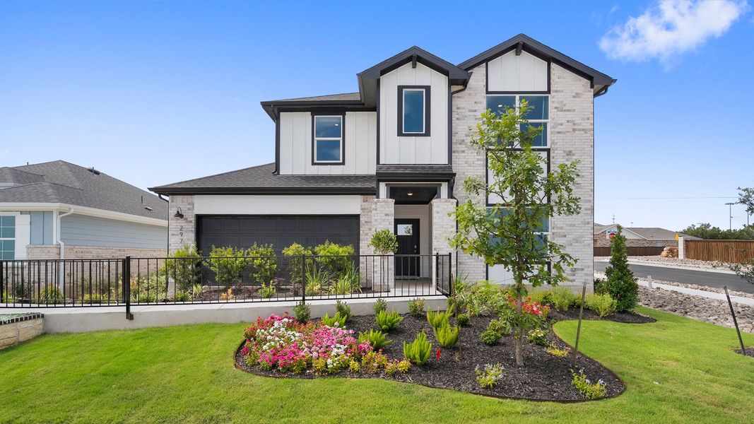 Front exterior of a home in the Thunder Rock community, located in Marble Falls, TX (Image 3).