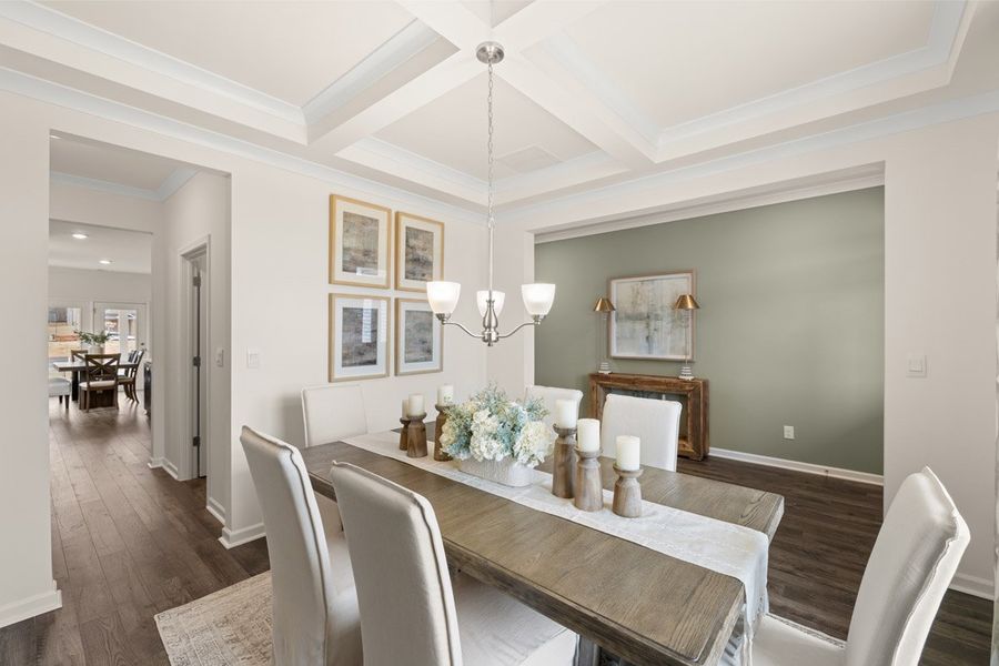 Furnished interior in a model home at Westland in Bogart (Image 18).