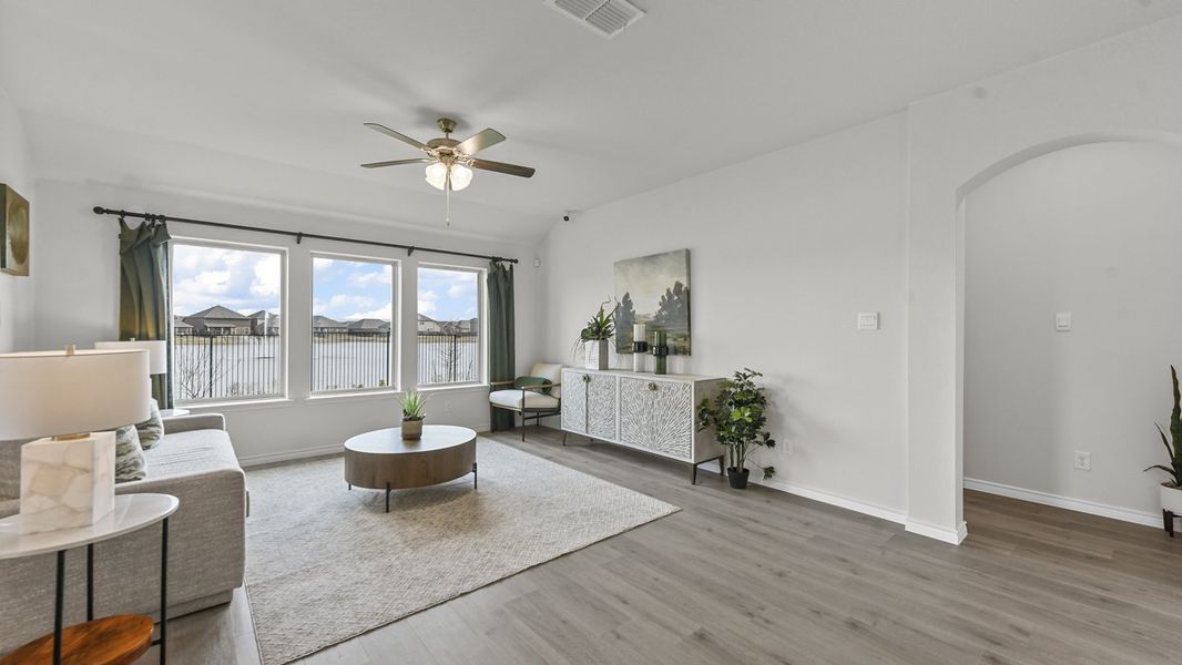 Furnished interior in a model home at Silverado in Aubrey (Image 45). Furnished interior in a model home at Silverado in Aubrey (Image 45).
