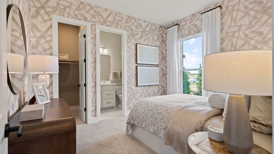 Furnished interior in a model home at Magnolia Bay 50' in Nokomis (Image 20).