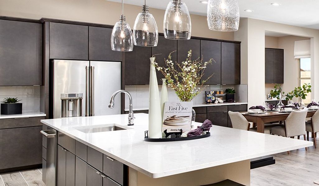 Furnished interior in a model home at Saguaro Reserve III in Marana (Image 33).
