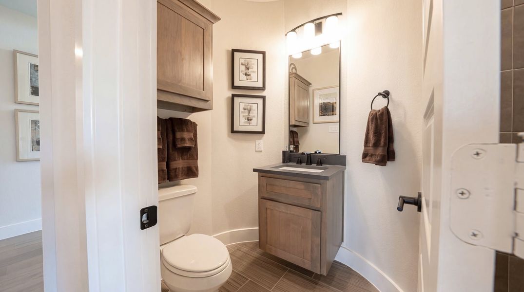 Furnished interior in a model home at Pecan Hill in McKinney (Image 17).