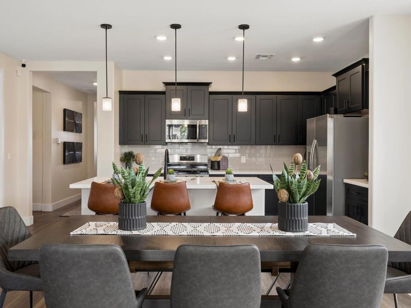 Furnished interior in a model home at South Ranch Western Collection in Prescott (Image 7).