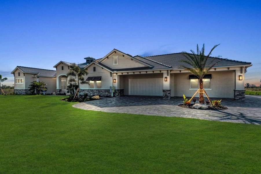 Exterior details of a home in Hampton Lakes, Sarasota (Image 87).