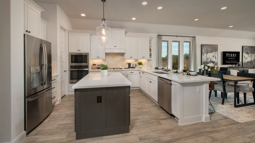 Furnished interior in a model home at Thornebrook 1 Acre in Bulverde (Image 15).