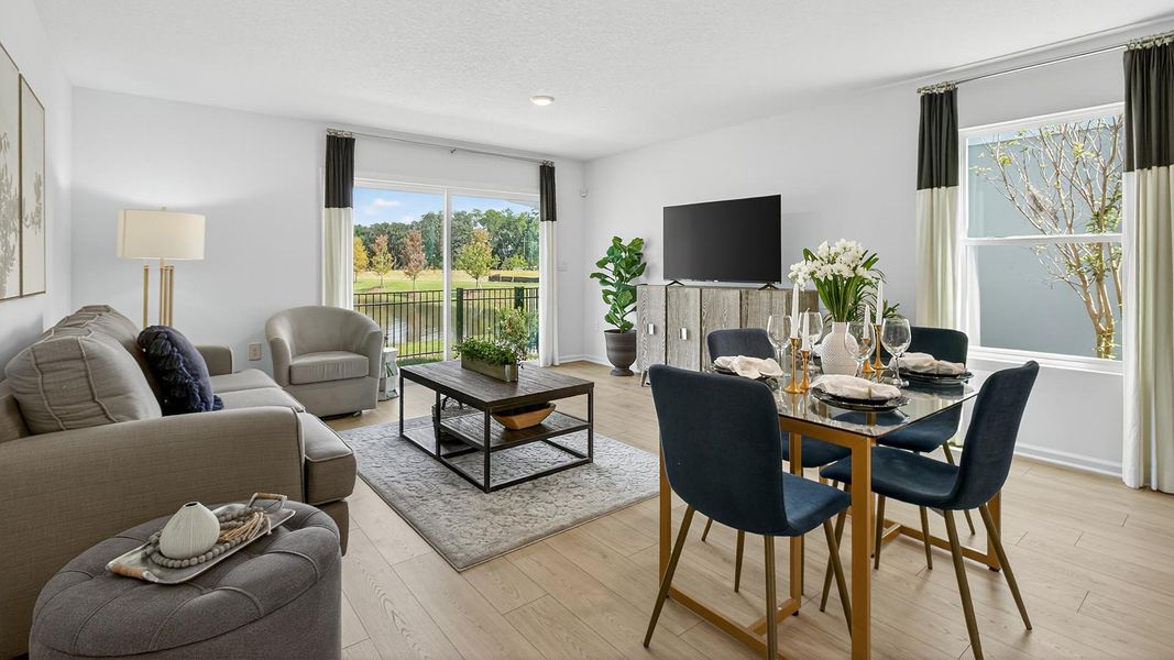 Furnished interior in a model home at Trout River in Jacksonville (Image 12).