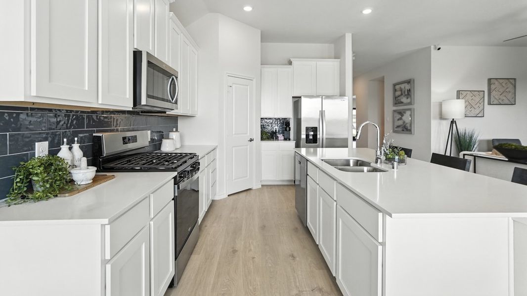 Furnished interior in a model home at Morning Ridge in Princeton (Image 8).